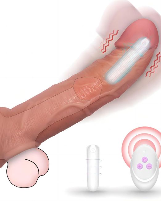 Buy Vibrating Penis Sleeve with 10 Vibration Modes in India