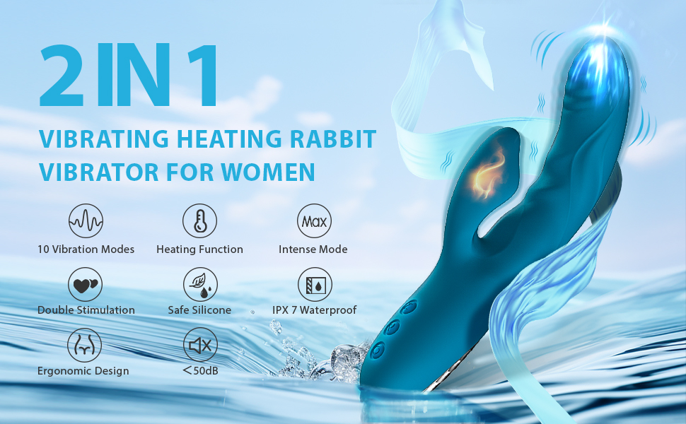 Buy 10 Vibration Rabbit Vibrator With Heating Functions in India