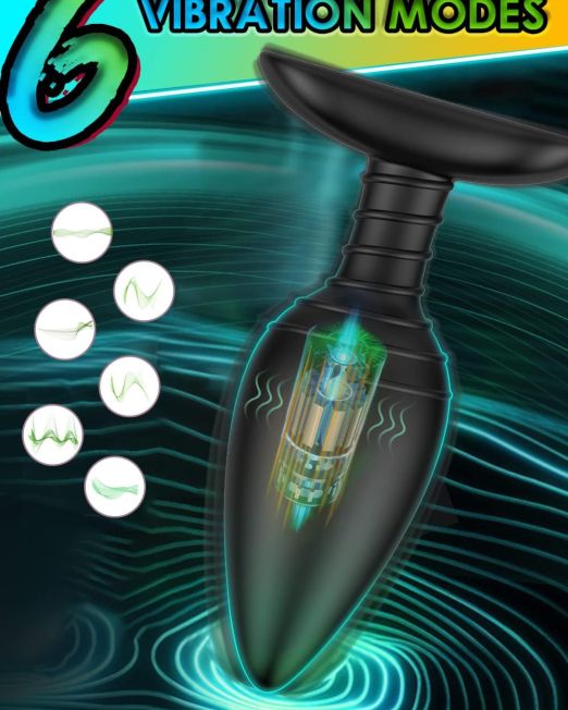 Buy 6 Modes Rechargeable Vibrating Butt Plug in India