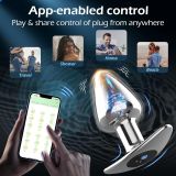 Buy 9 Modes Vibrating App Control Butt Plug in India