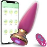 Buy 9 Vibrating App Remote Control Butt Plug in India